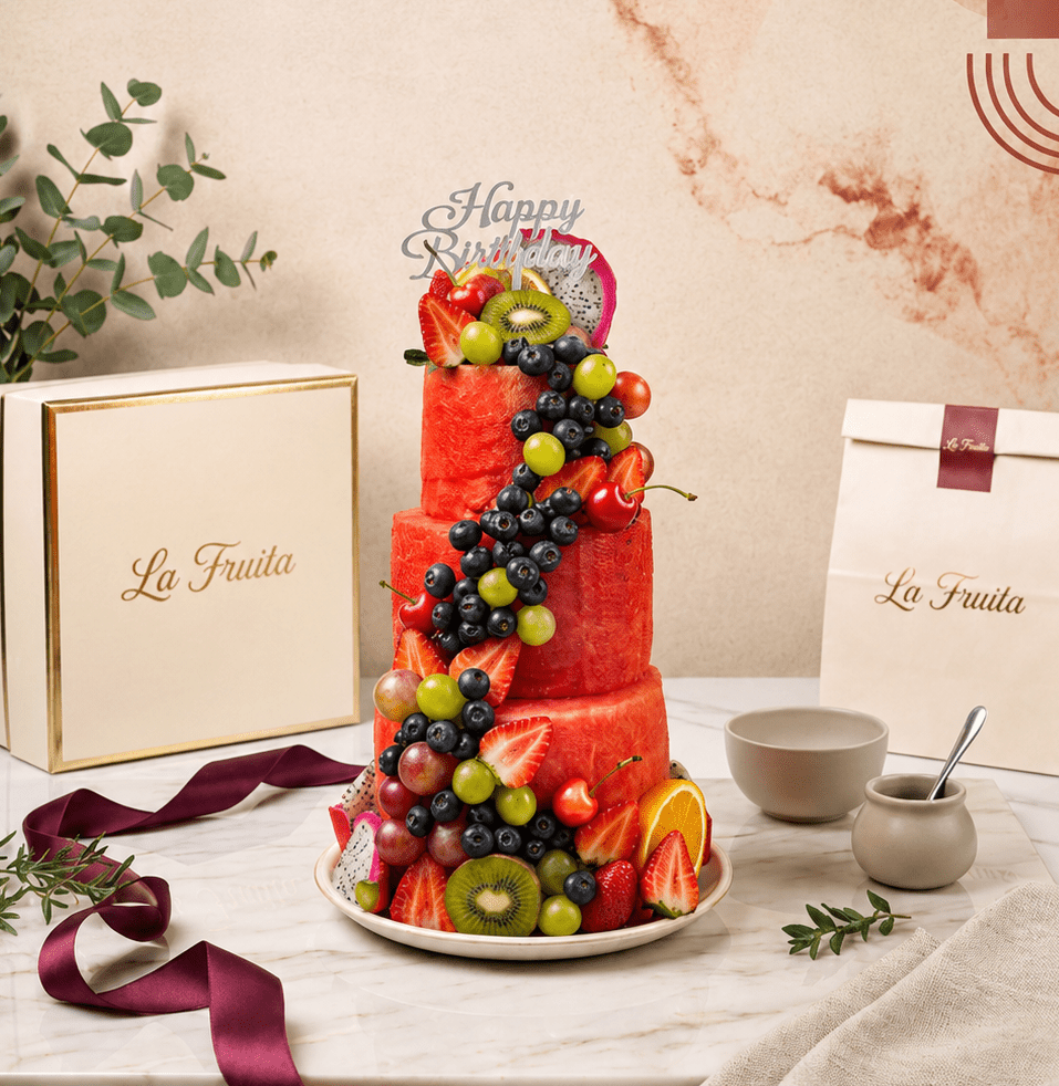 Fruit Fiesta Cake (3 Tier) - La Fruita