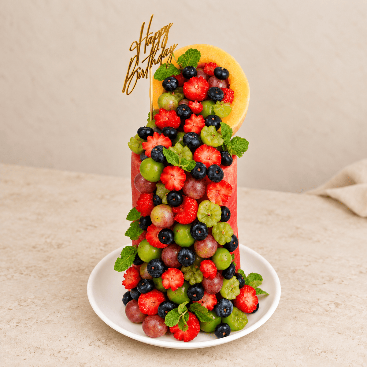 Melon Waterfall Cake - La Fruita